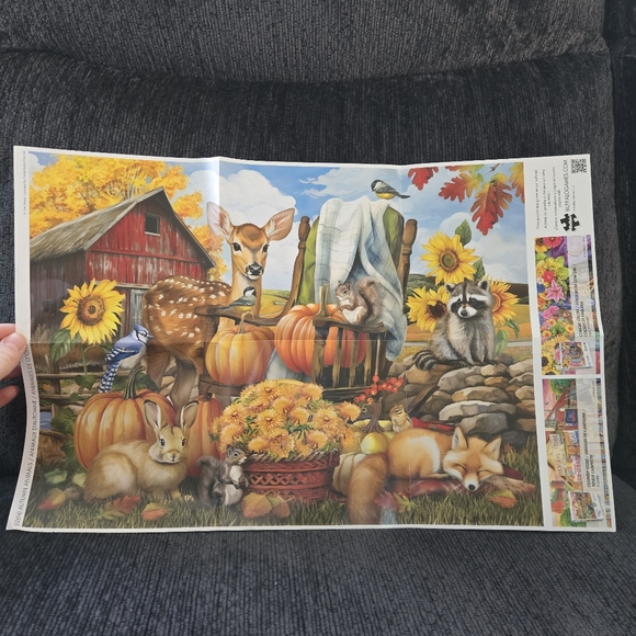 Buffalo Games Jon Wood "Autumn Animals 1000 Piece Puzzle - Picture 3 of 4